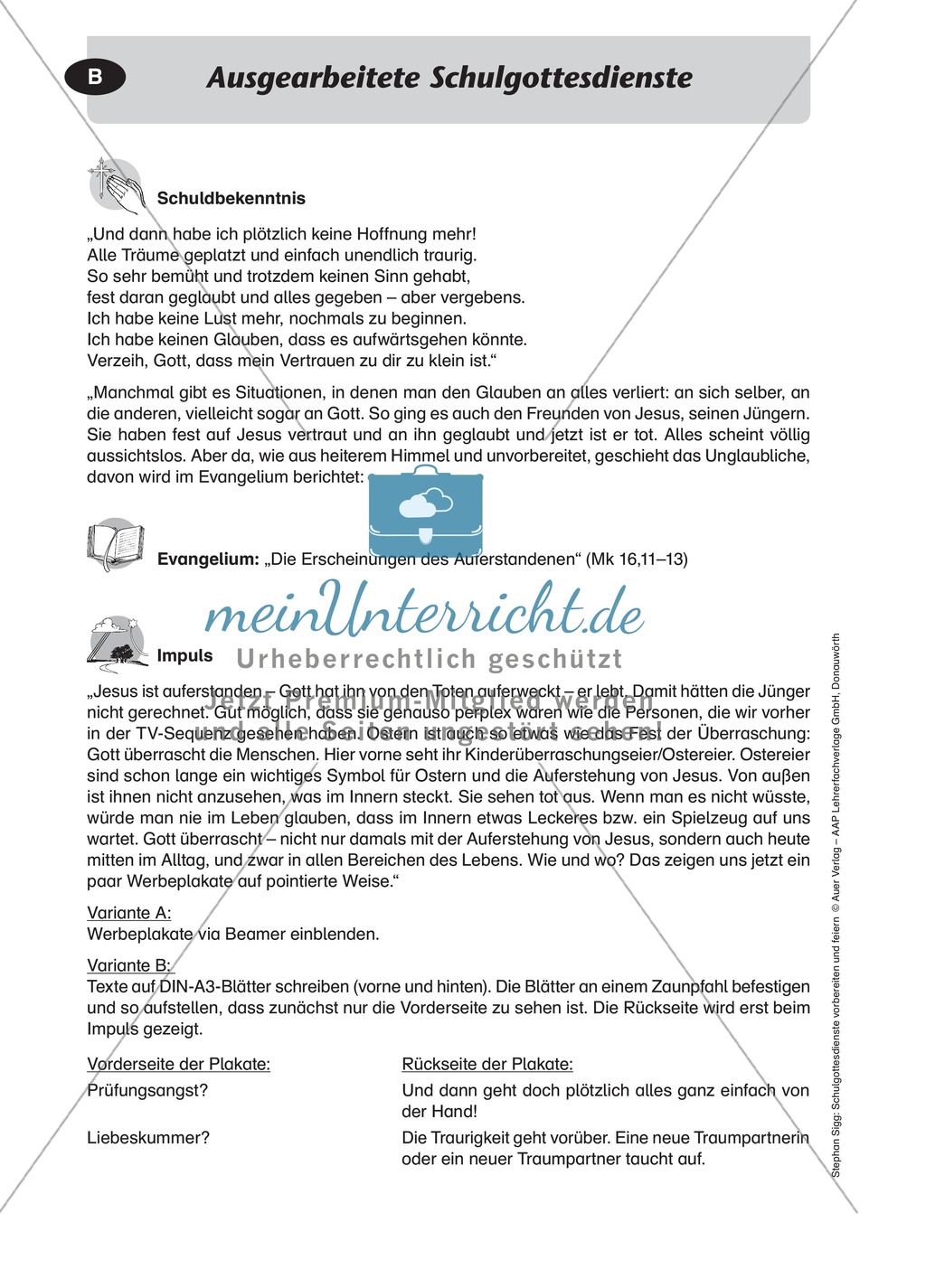 Gottesdienst gestalten: Einstieg zum Thema Auferstehung Preview 2