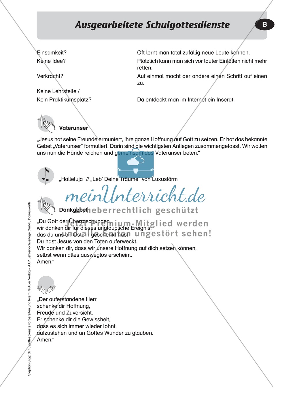 Gottesdienst zum Thema Ostern gestalten Preview 3