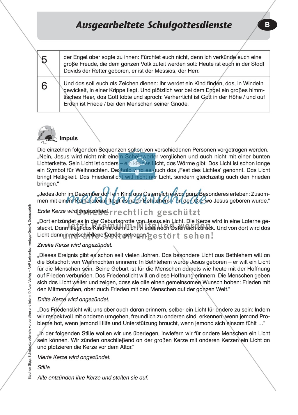 Gottesdienst gestalten: Die Geburt Jesu als Bildergeschichte Preview 2