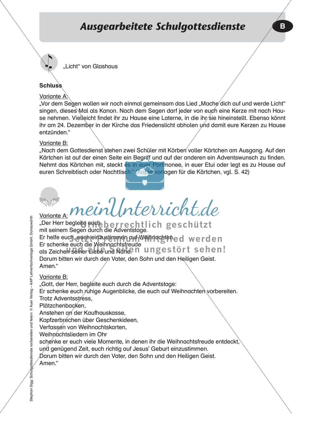 Gottesdienst gestalten: Abschluss zum Thema Weihnachten Preview 2