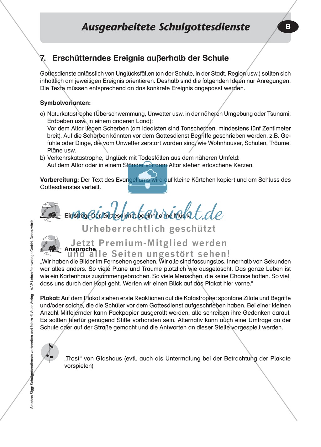 Gottesdienst zum Thema erschütterndes Ereignis Preview 1