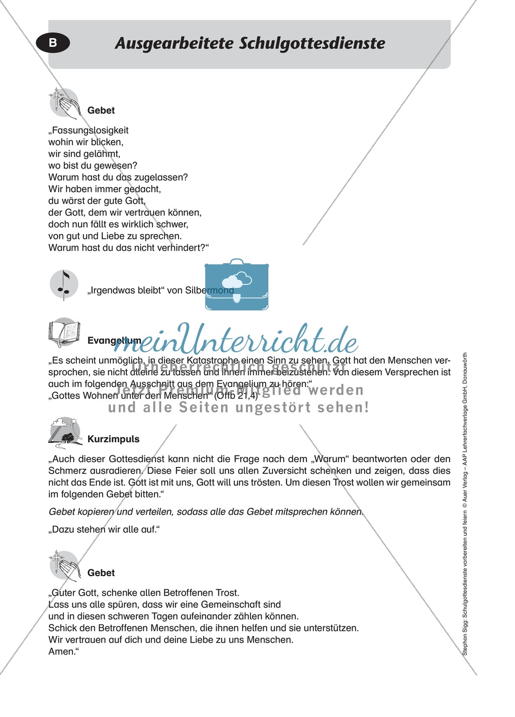 Gottesdienst zum Thema erschütterndes Ereignis Preview 2