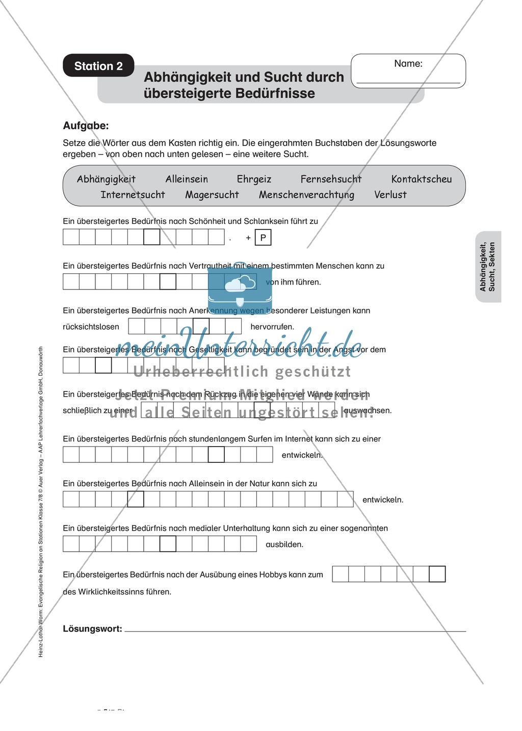 Körperliche und psychische Abhängigkeit an Stationen Preview 2