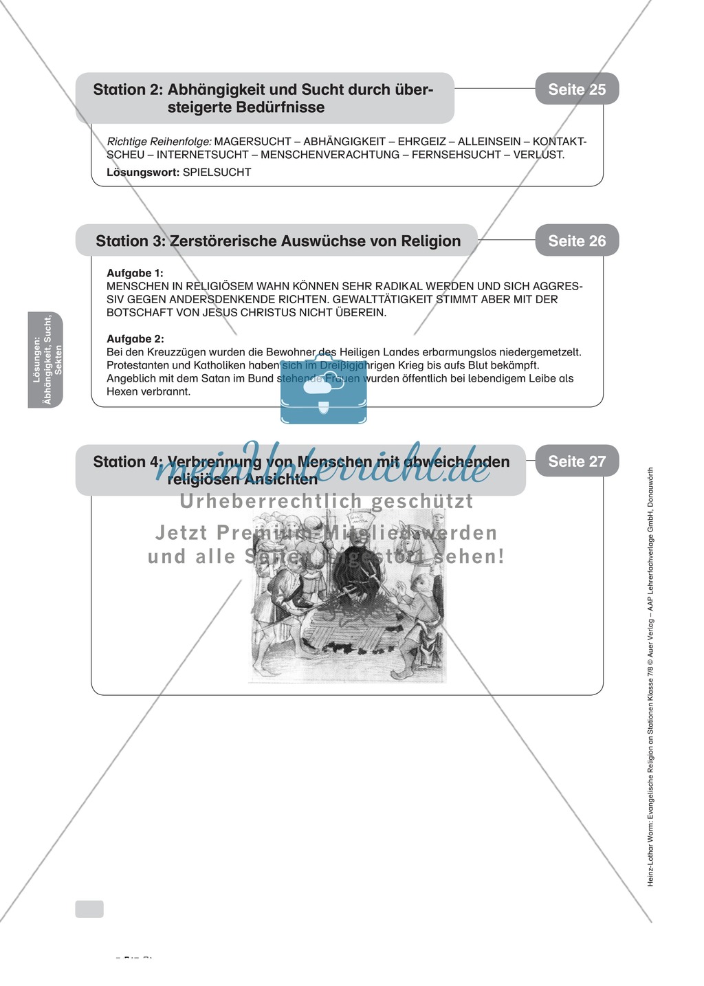 Körperliche und psychische Abhängigkeit an Stationen Preview 9