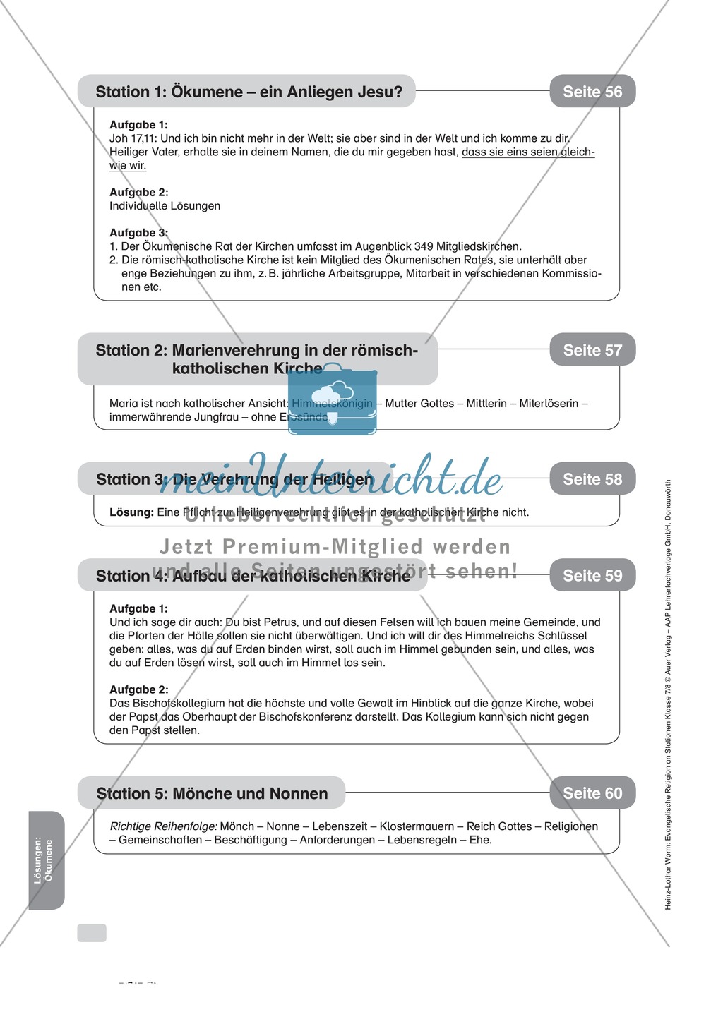 Ökumene: Heiligenverehrung in der katholischen Kirche Preview 3