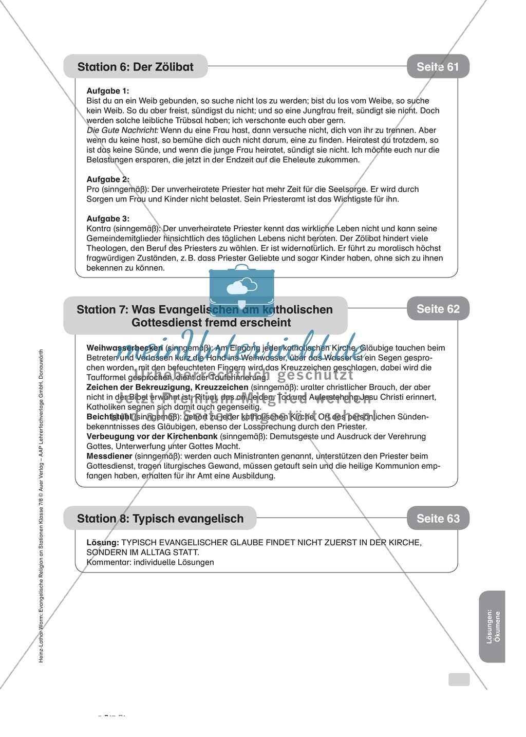 Ökumene: Katholischer Gottesdienst in Opposition zum evangelischen Gottesdienst Preview 2