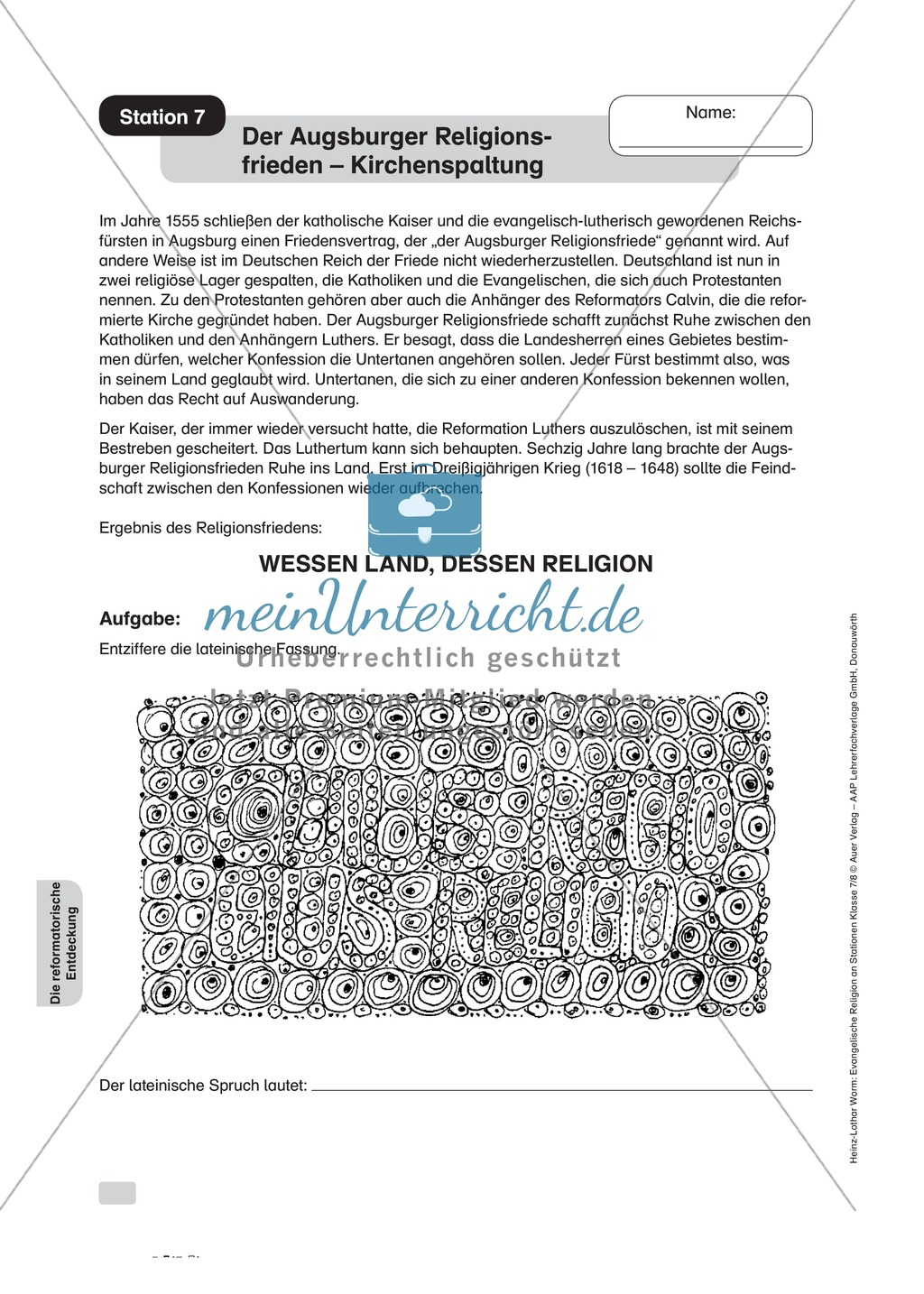 Leben und Wirken Martin Luthers an Stationen Preview 7