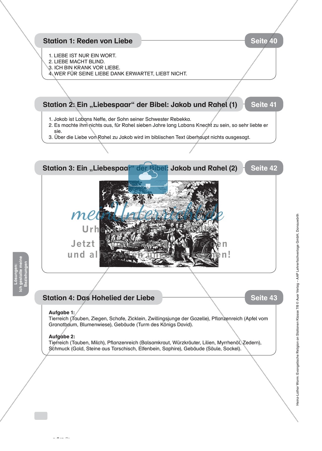Beziehungen erleben und gestalten an Stationen Preview 9