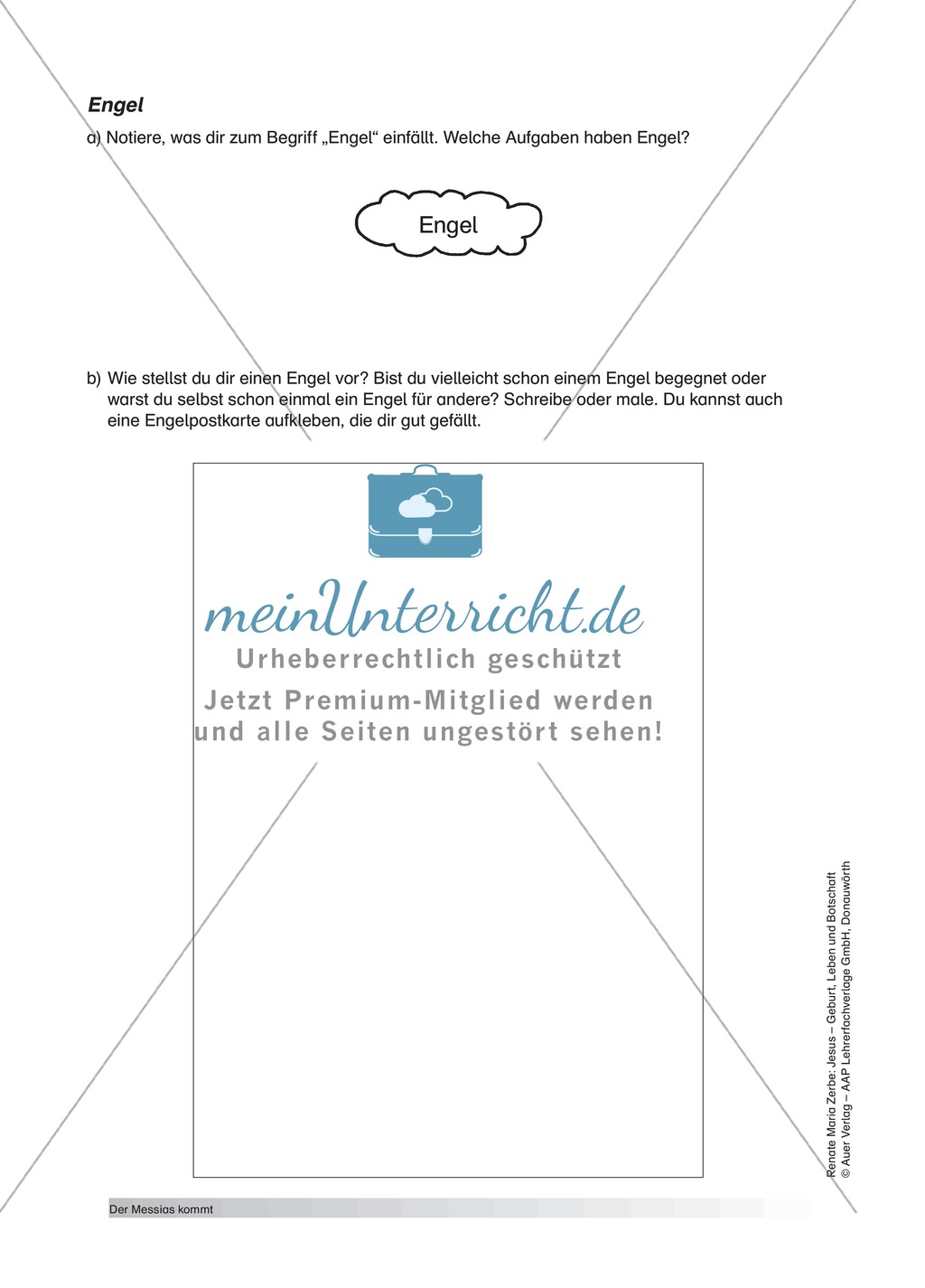 Unterrichtsideen zum Thema Empfängnis von Maria Preview 4
