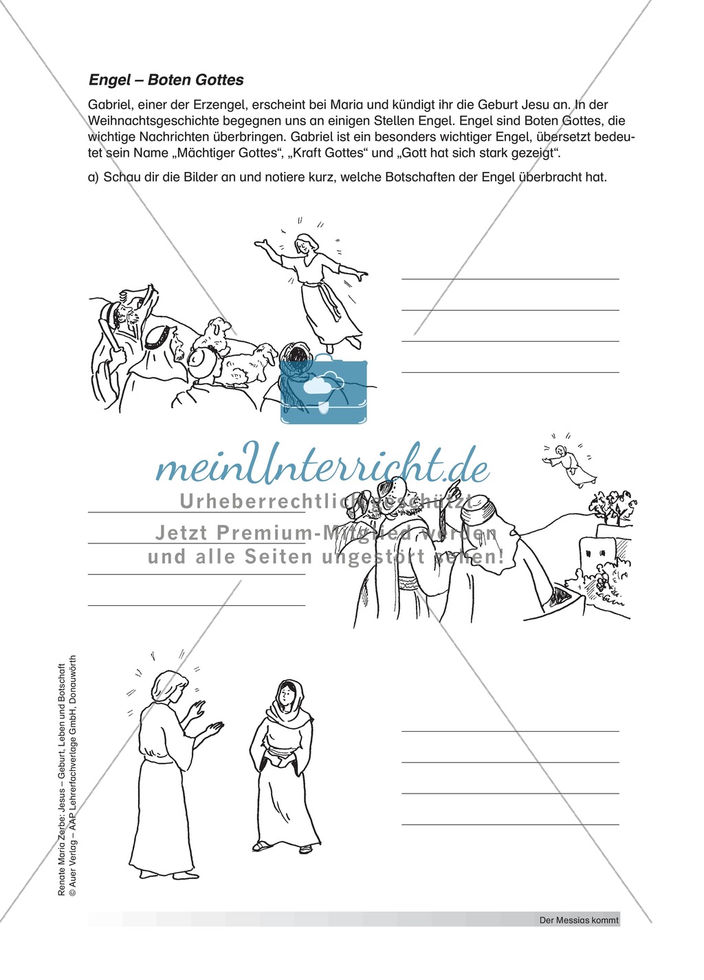 Unterrichtsideen zum Thema Empfängnis von Maria Preview 5