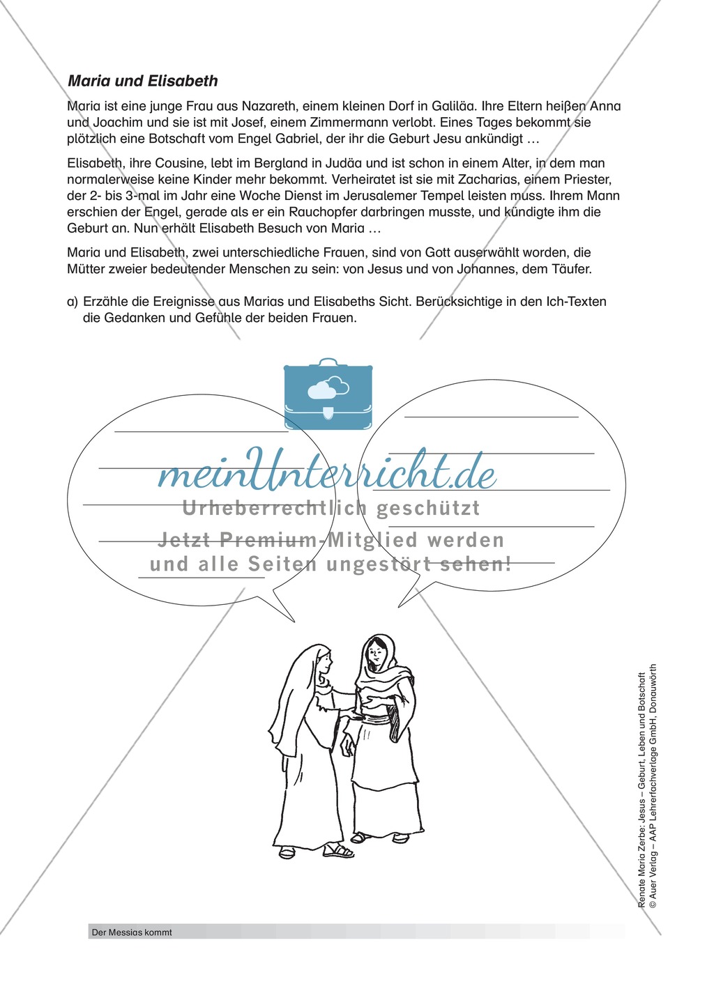 Unterrichtsideen zum Thema Empfängnis von Maria Preview 6