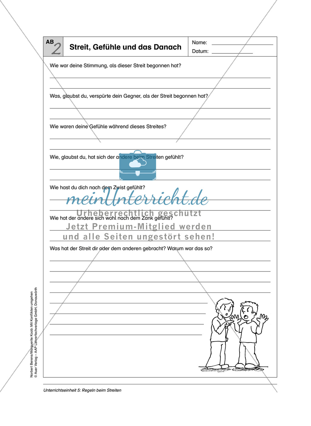Konflikt: Selbstreflektion - Umgang mit Streit Preview 3