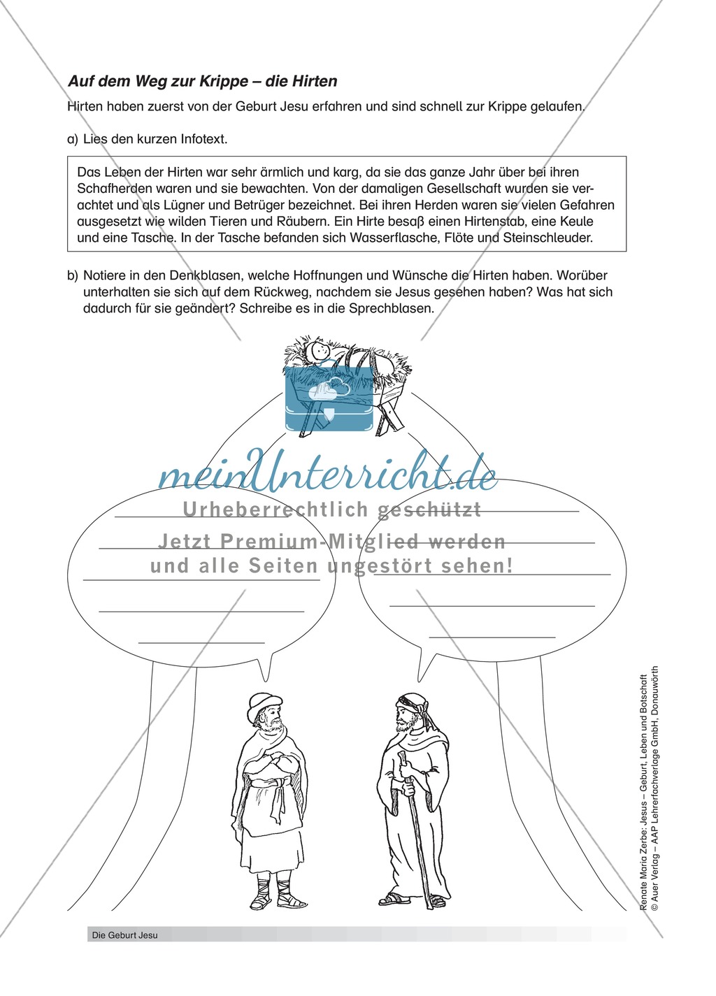 Unterrichtsideen zur Geburt Jesu Preview 6