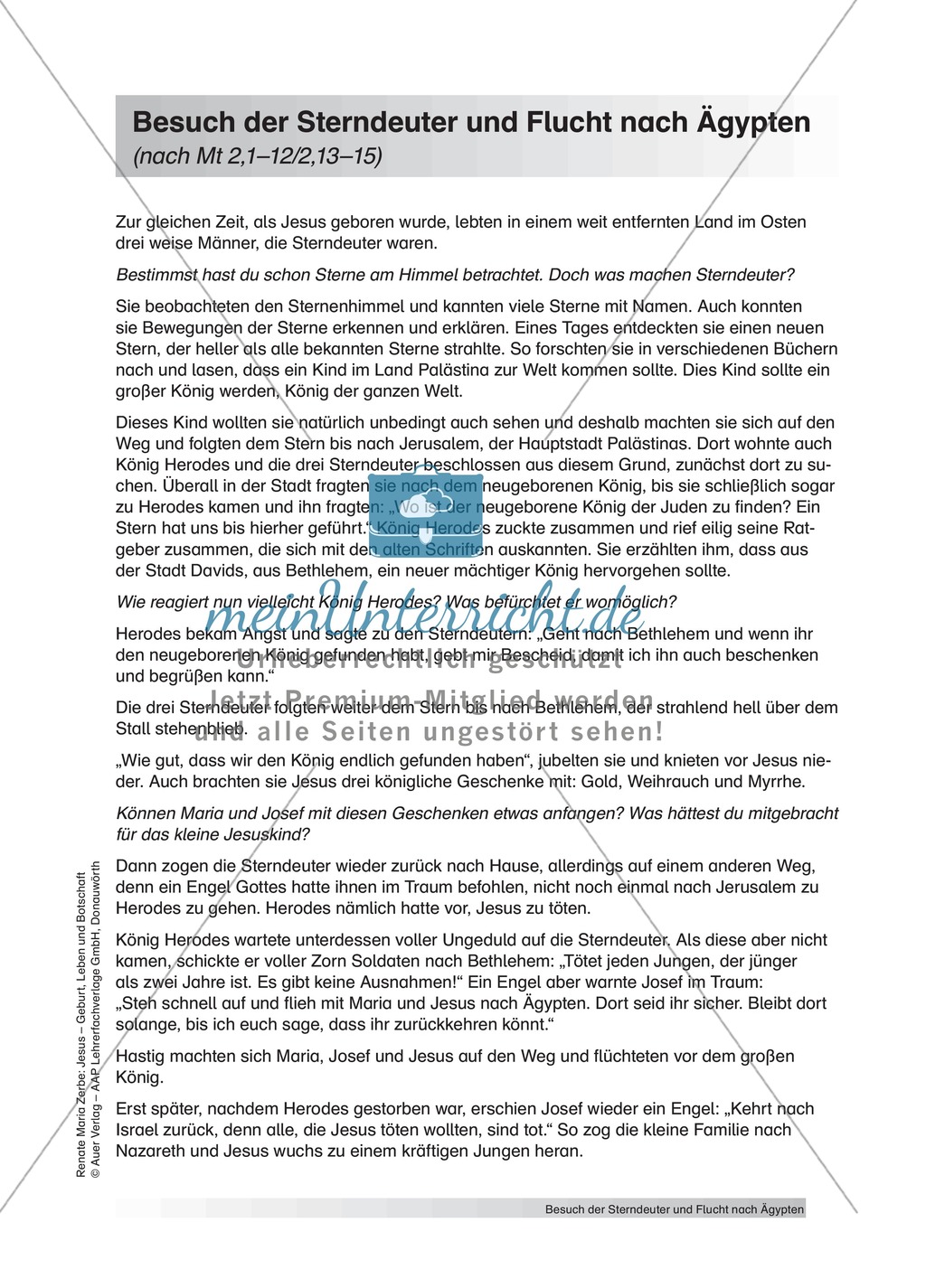 Unterrichtsideen zum Thema