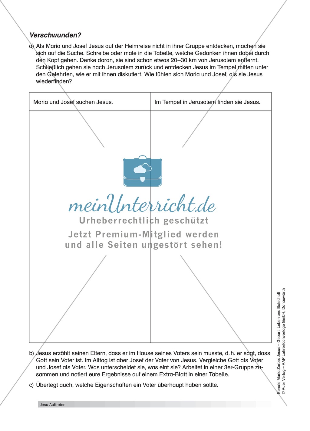 Unterrichtsideen zum Thema Jesus` Auftreten Preview 5