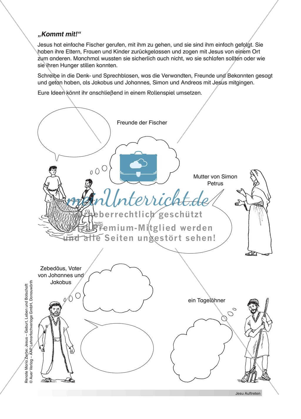 Unterrichtsideen zum Thema Jesus` Auftreten Preview 6