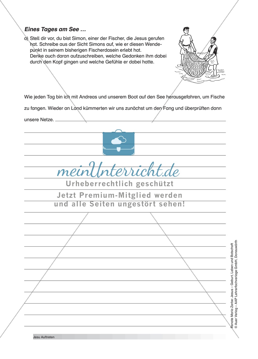 Unterrichtsideen zum Thema Jesus` Auftreten Preview 7