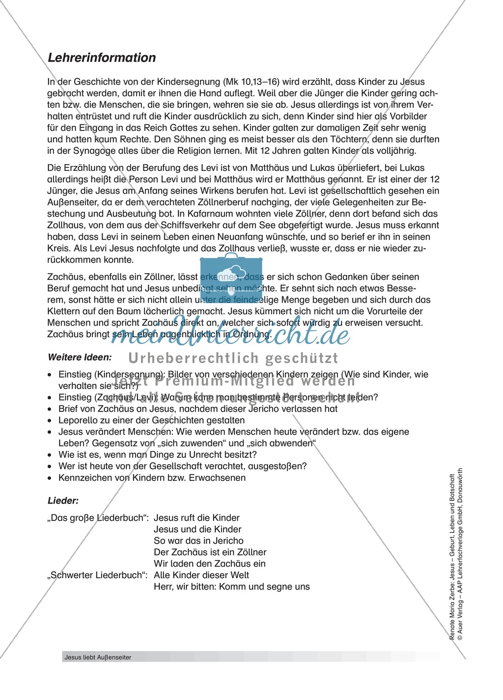Unterrichtsideen zum Thema