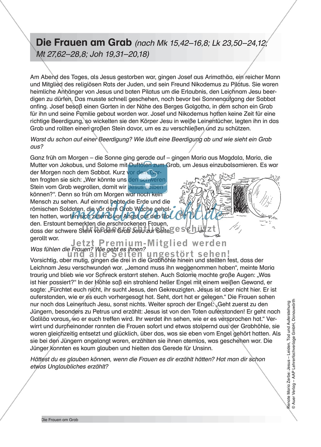 Jesus: Das Wunder der Auferstehung + Lehrerinformation + Unterrichtsideen Preview 1