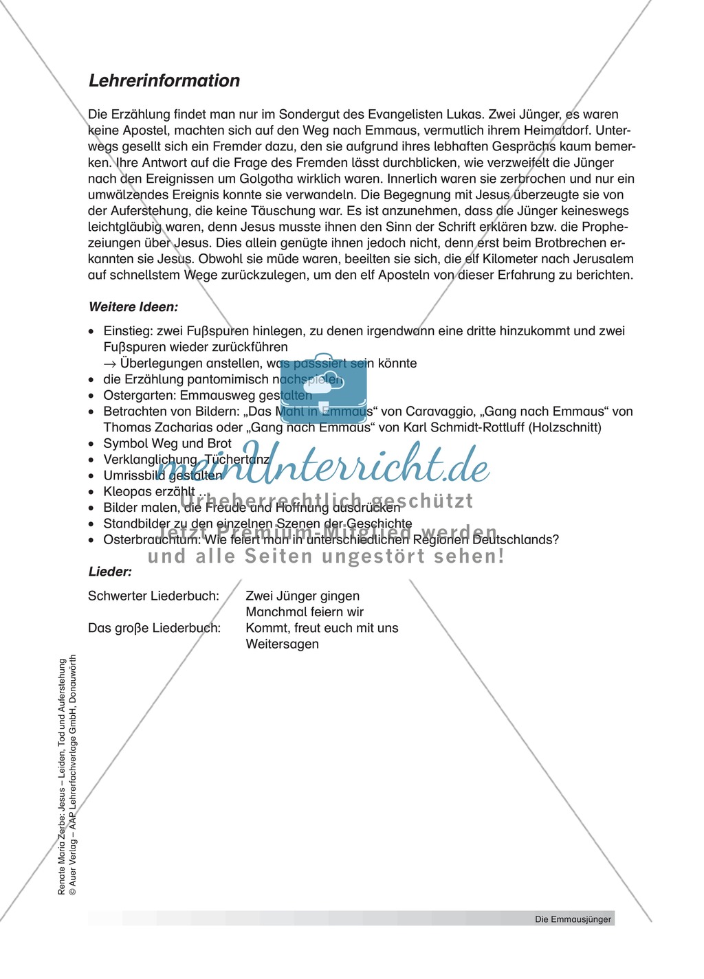 Unterrichtsvorschlag zum Thema