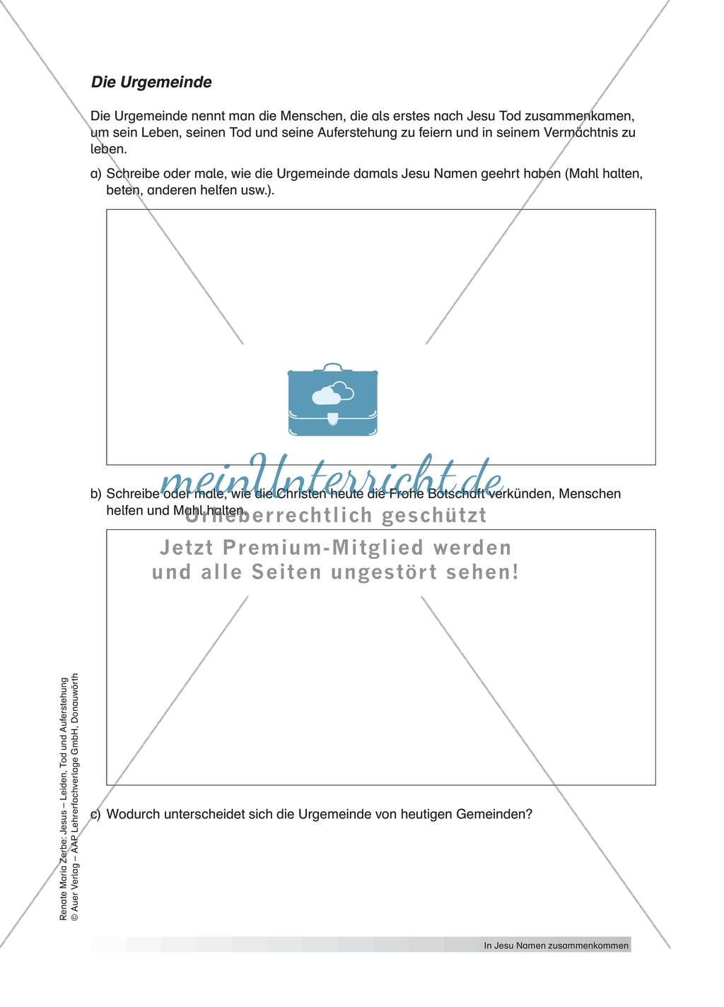In Jesus´ Namen zusammenkommen mit Lehrerinformationen Preview 3