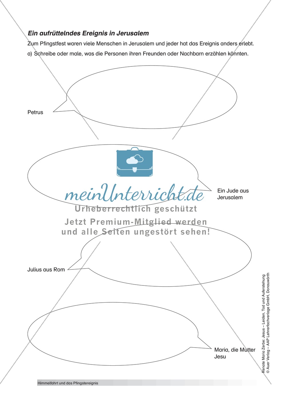 Unterrichtsvorschlag zum Thema