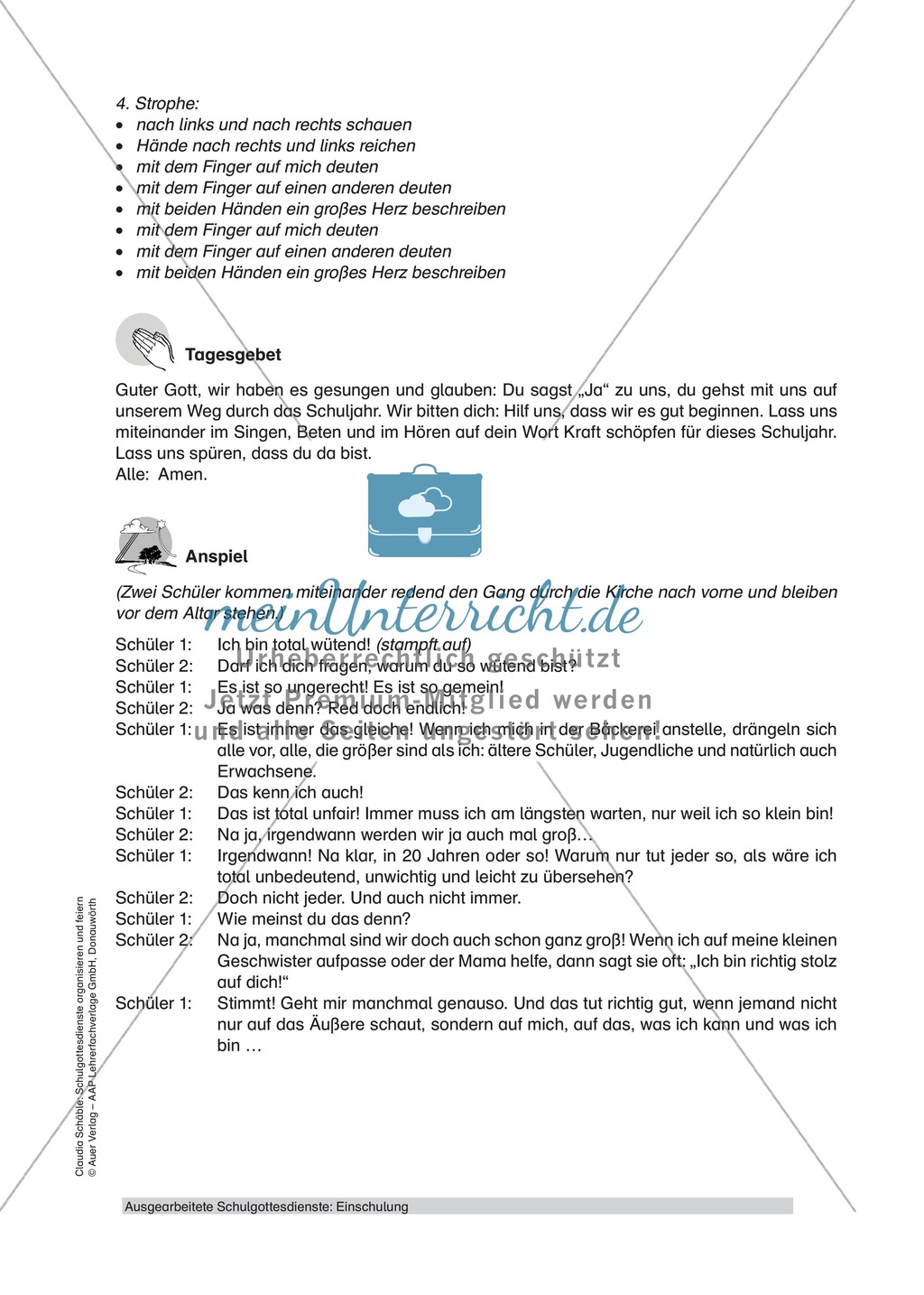 Gottesdienst gestalten: Rollenspiel zum Thema