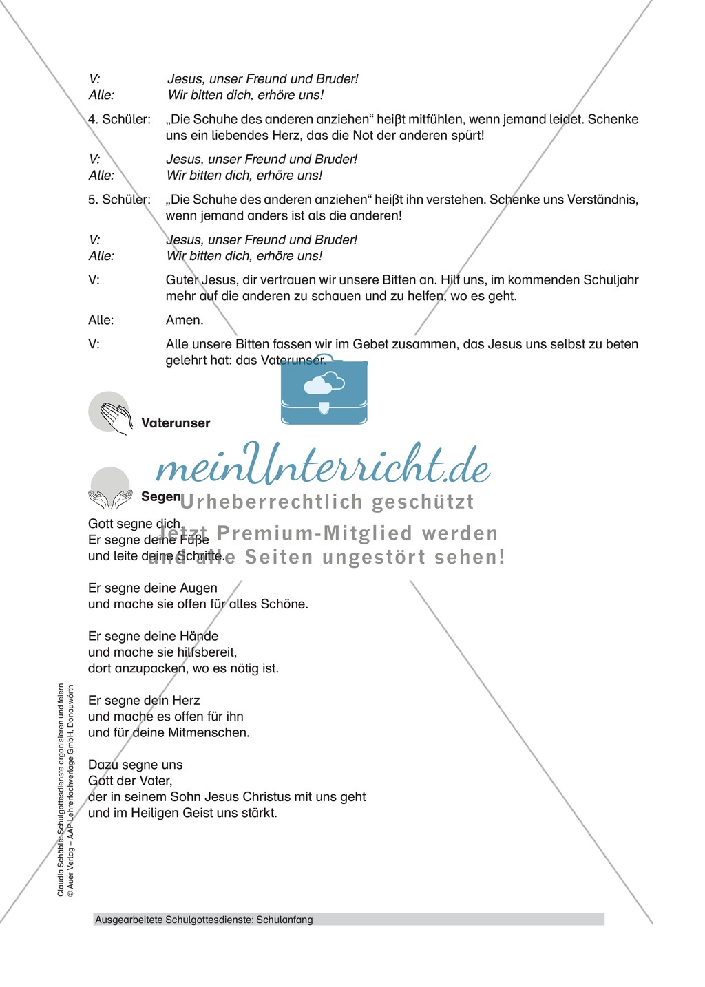 Gottesdienst gestalten: