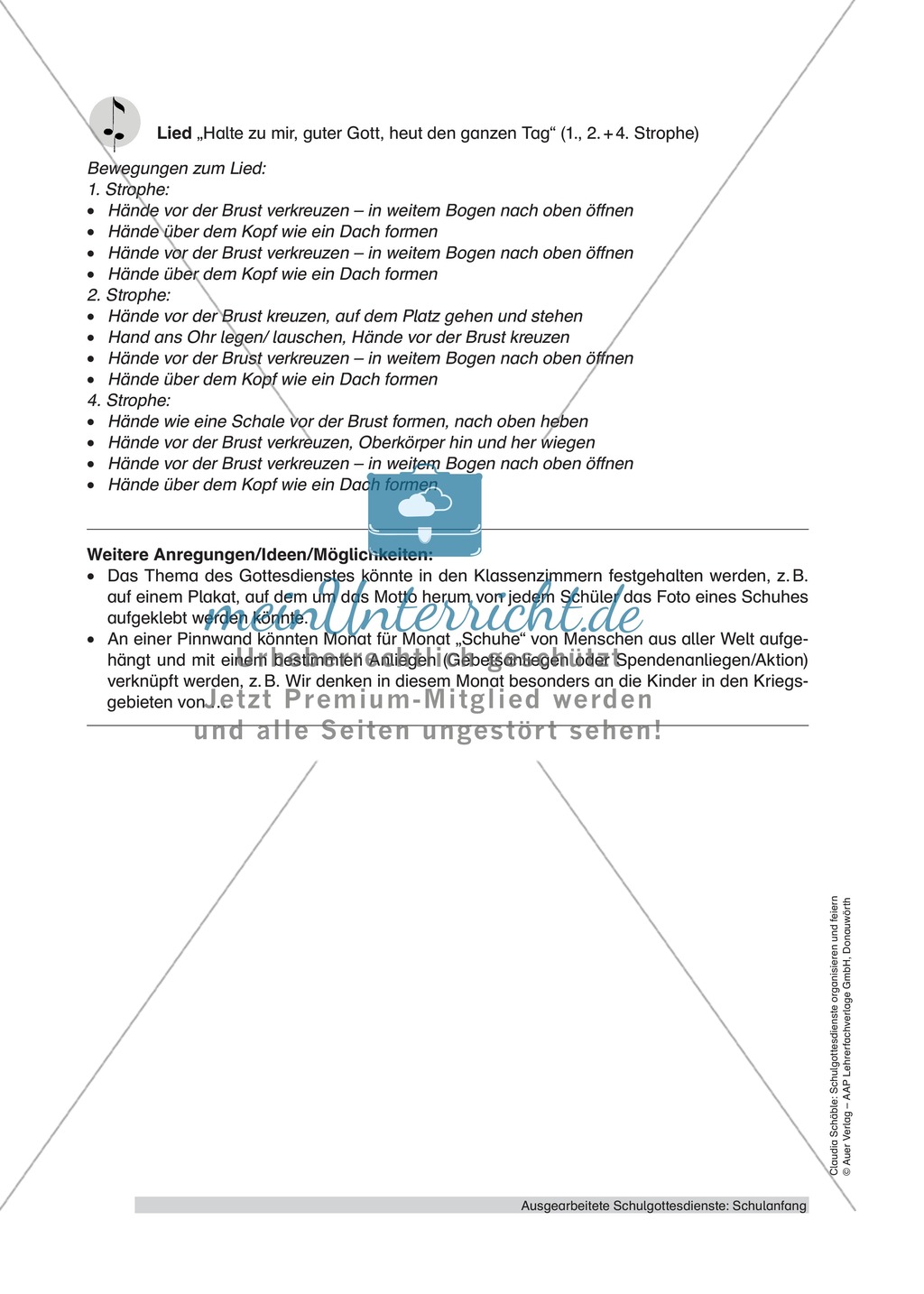 Gottesdienst gestalten: