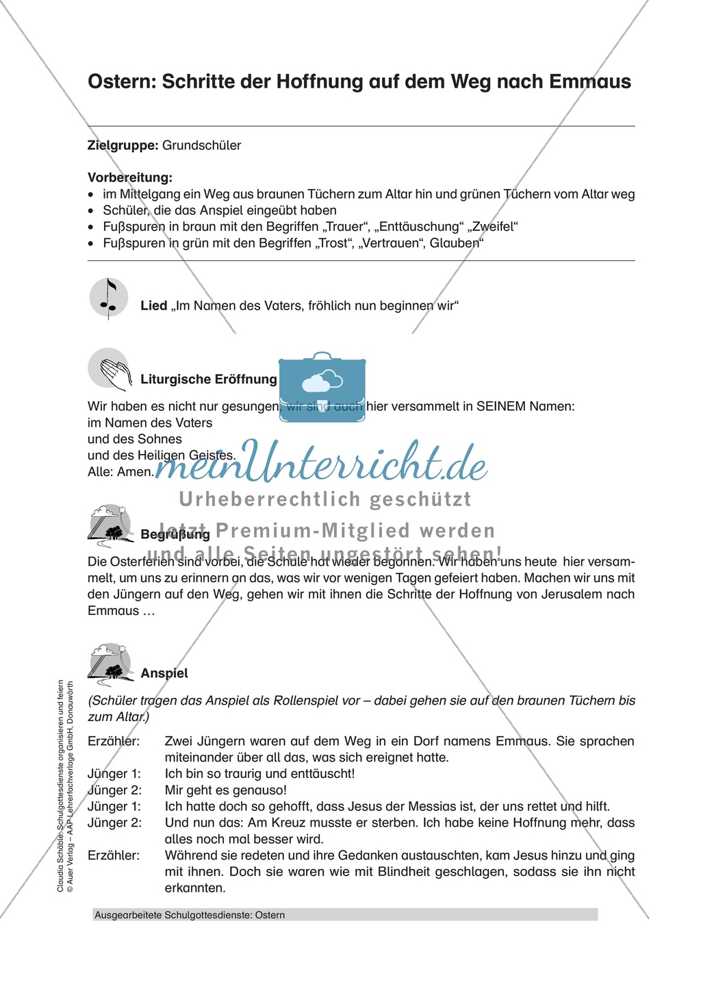 Gottesdienst zum Thema