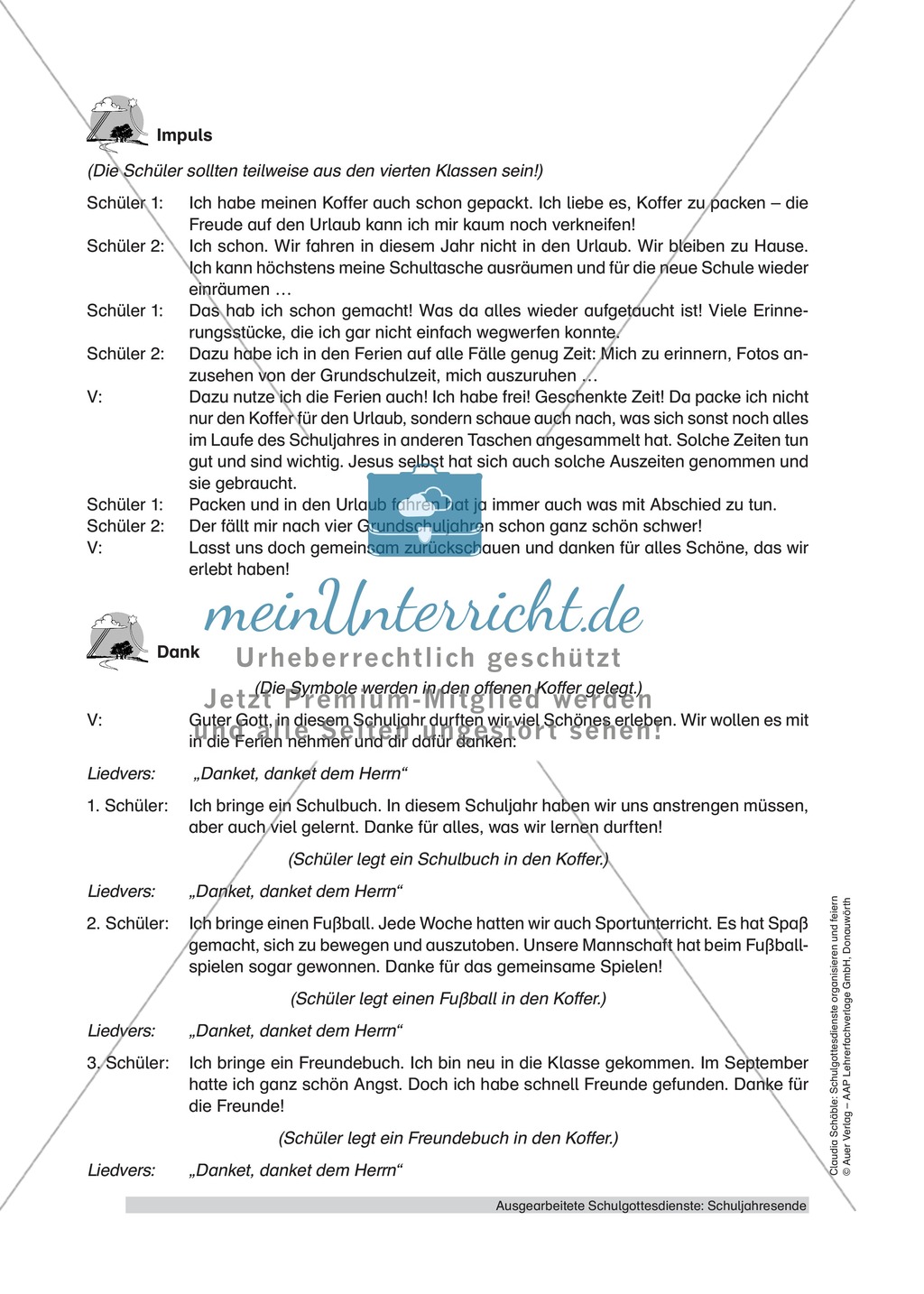 Gottesdienst gestalten: