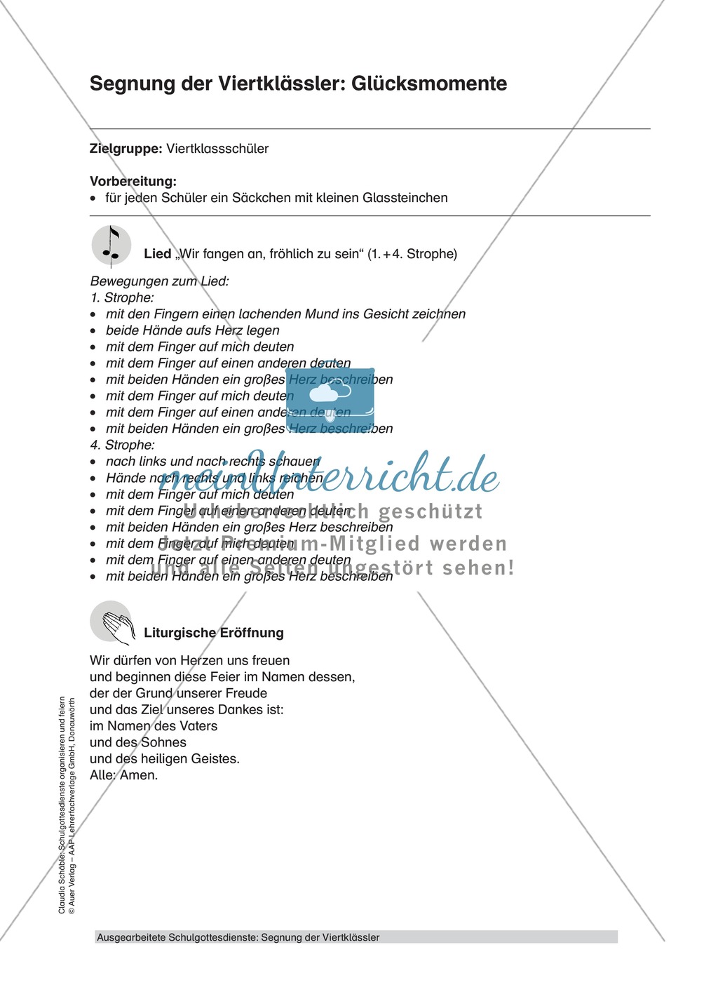 Gottesdienst zum Thema