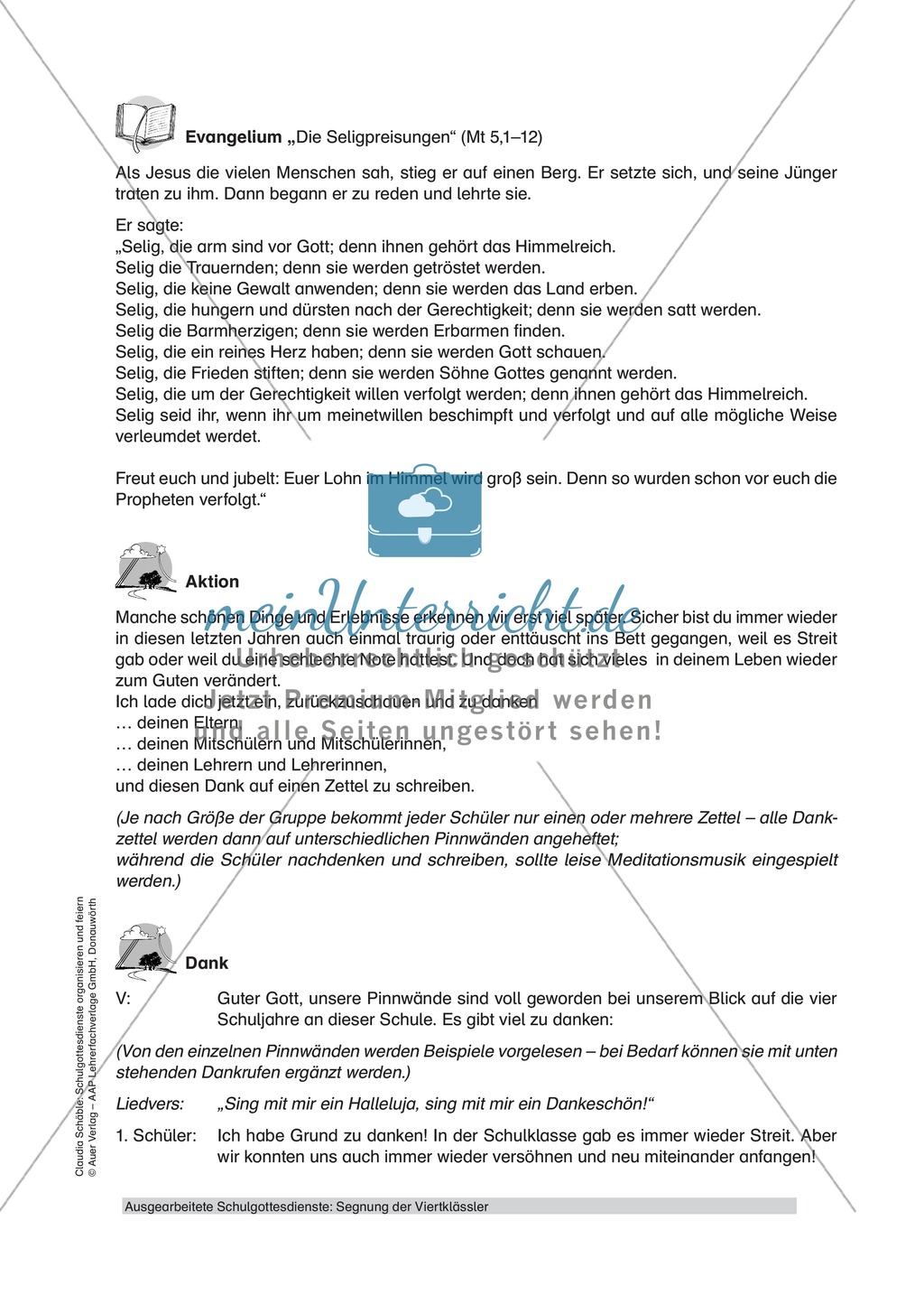 Gottesdienst zum Thema