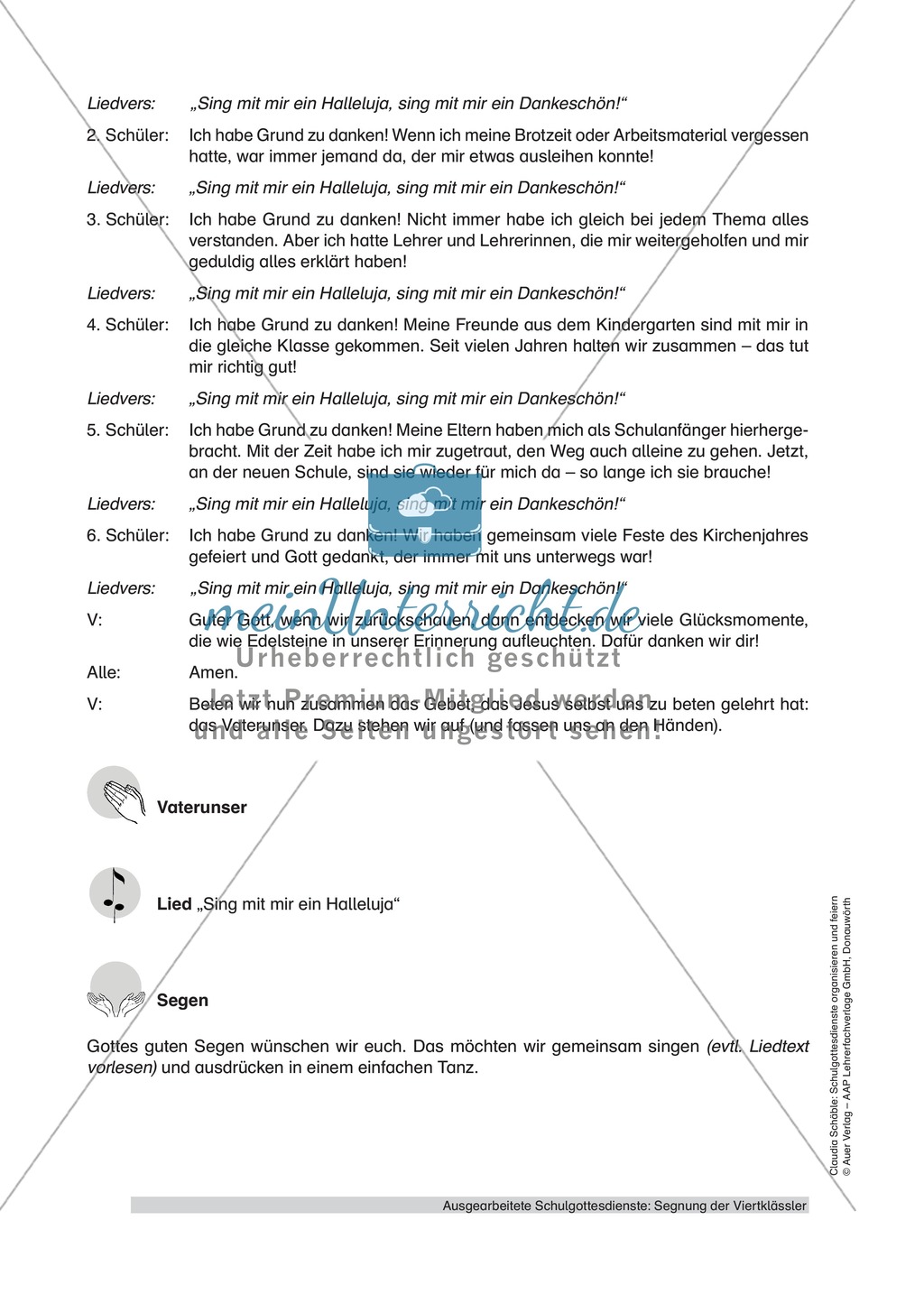 Gottesdienst zum Thema
