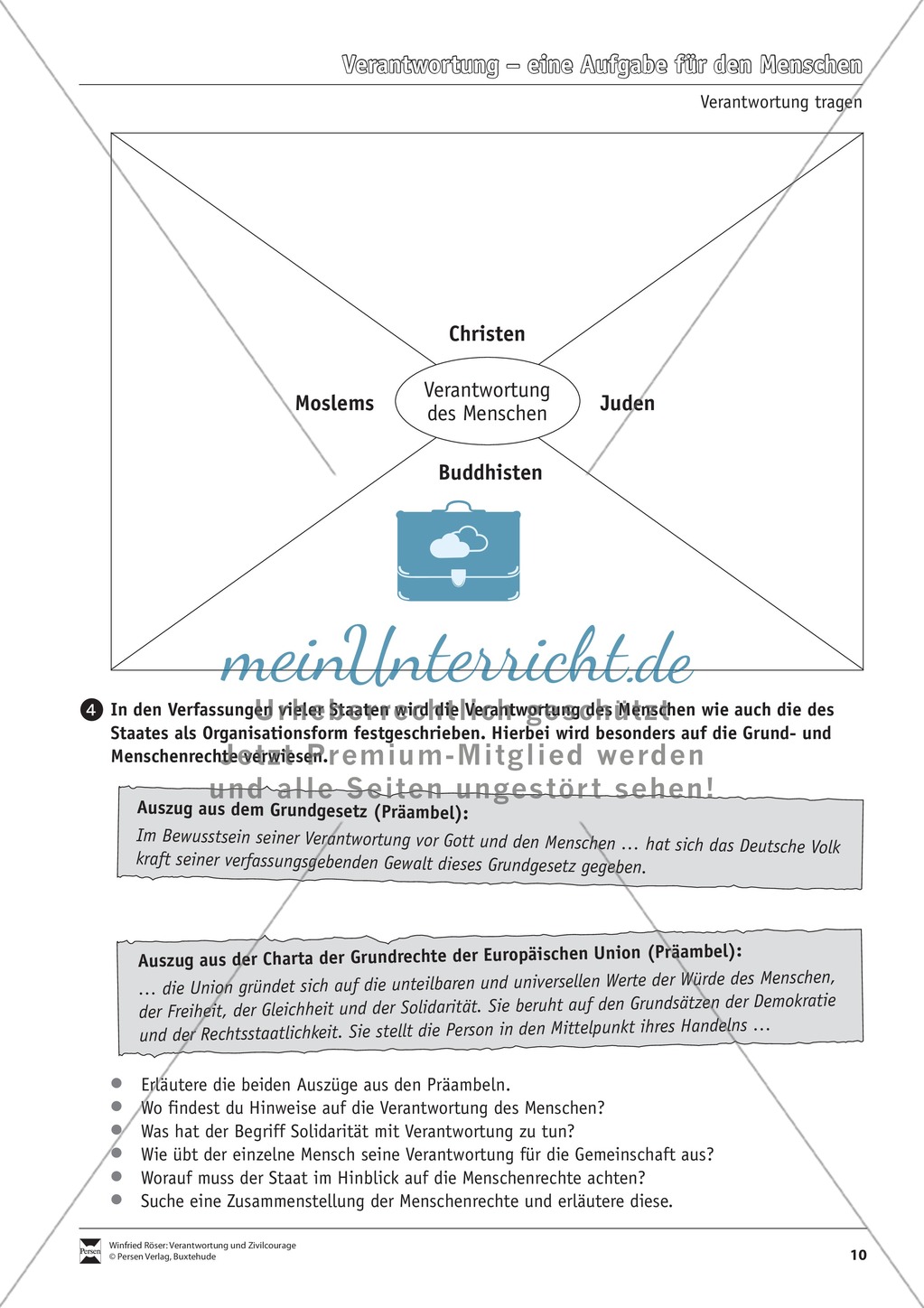 Verantwortung: Die Ansichten der Weltreligionen Preview 2