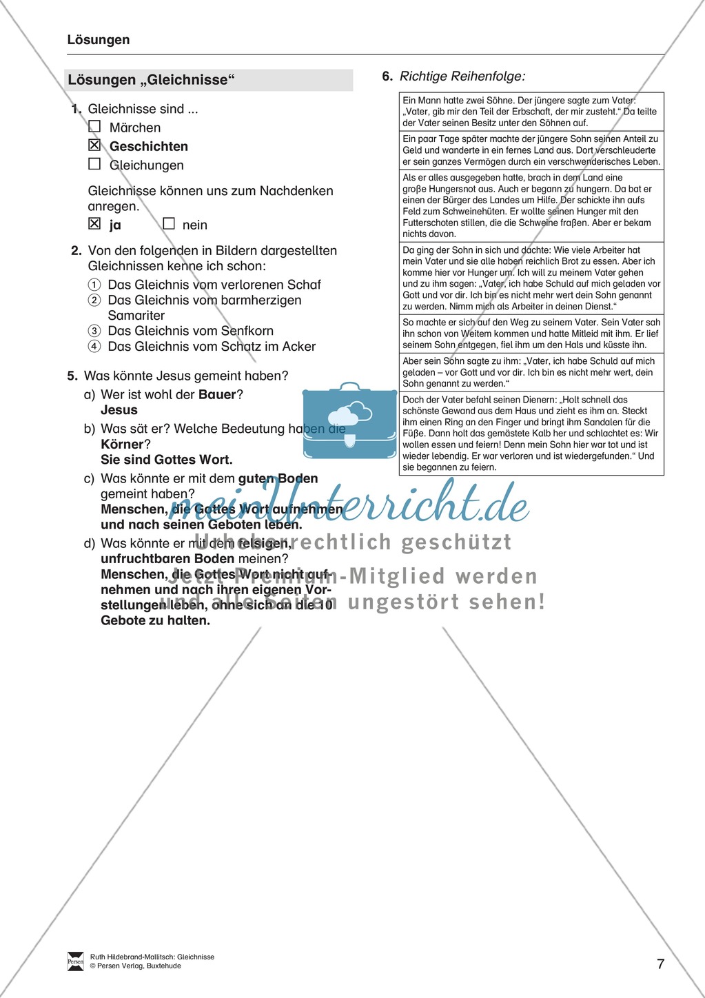 Gleichnisse: Das Gleichnis vom Säen auf verschiedenen Böden Preview 3