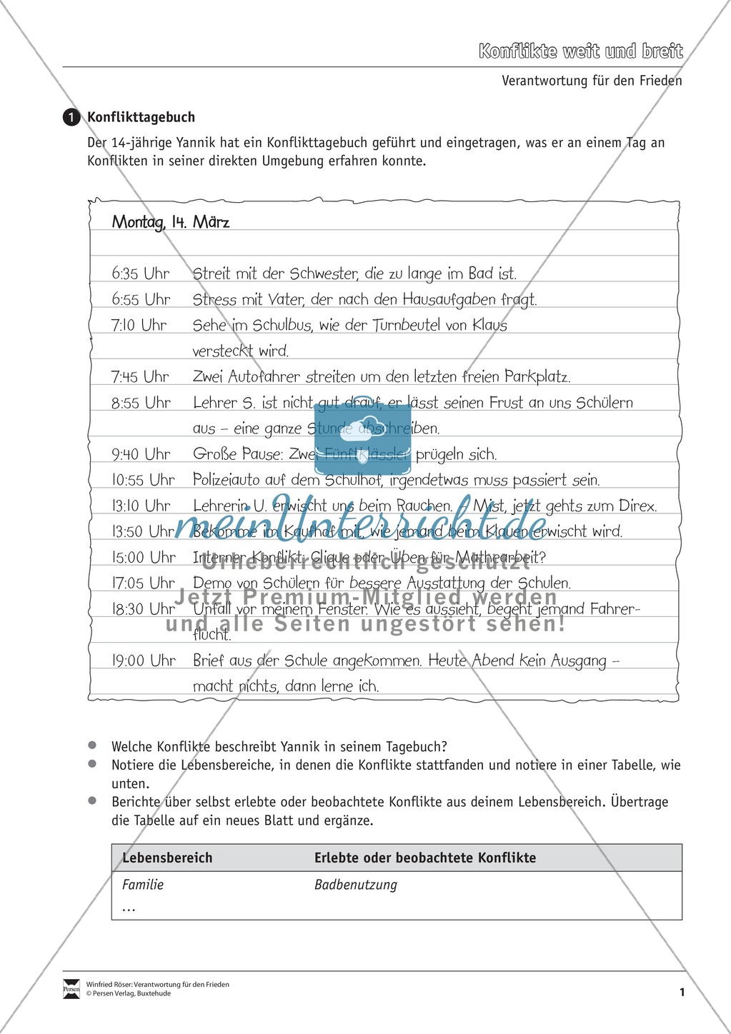 Verantwortung für Frieden: Konflikten begegnen wir überall Preview 1