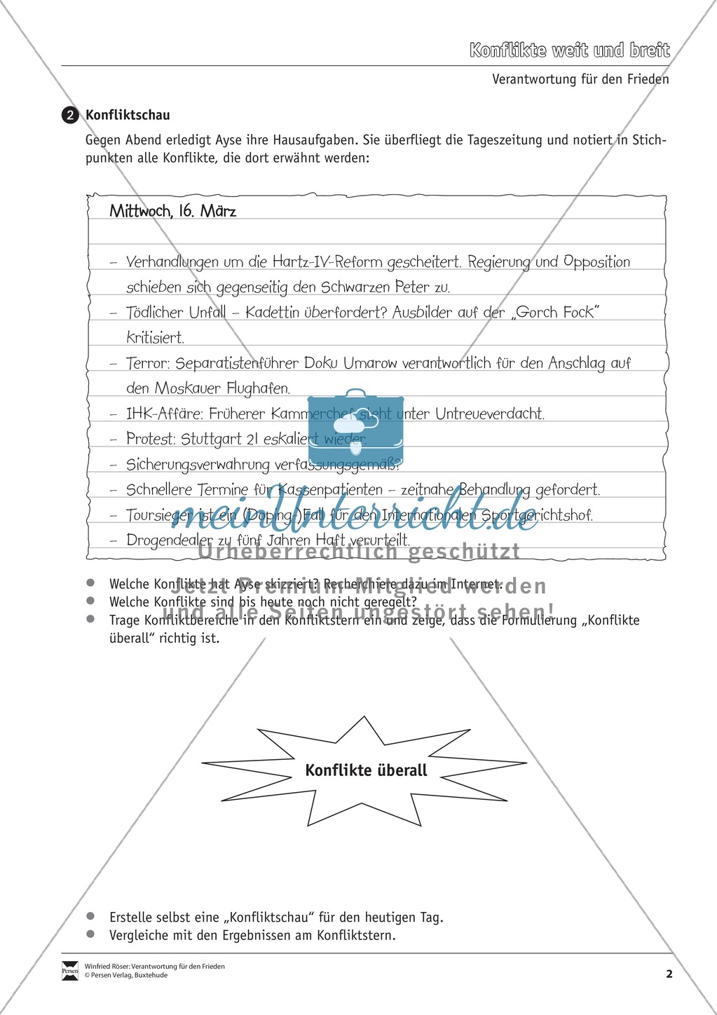 Verantwortung für Frieden: Konflikten begegnen wir überall Preview 2