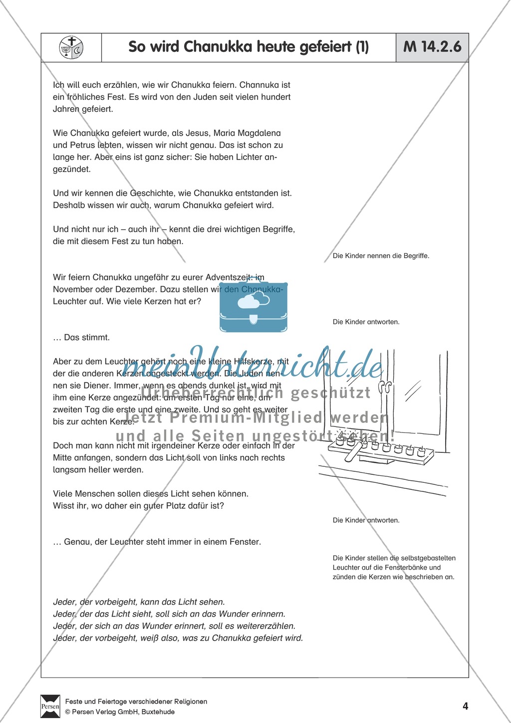 Chanukka und Weihnachten - wichtige Feste verschiedener Kulturen Preview 4