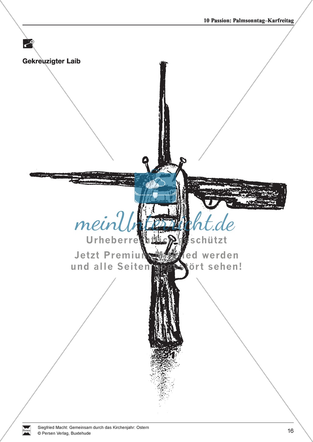 Passion - Palmentanz, Kanon, wortspielerische Meditation, Meditationskarton Preview 10
