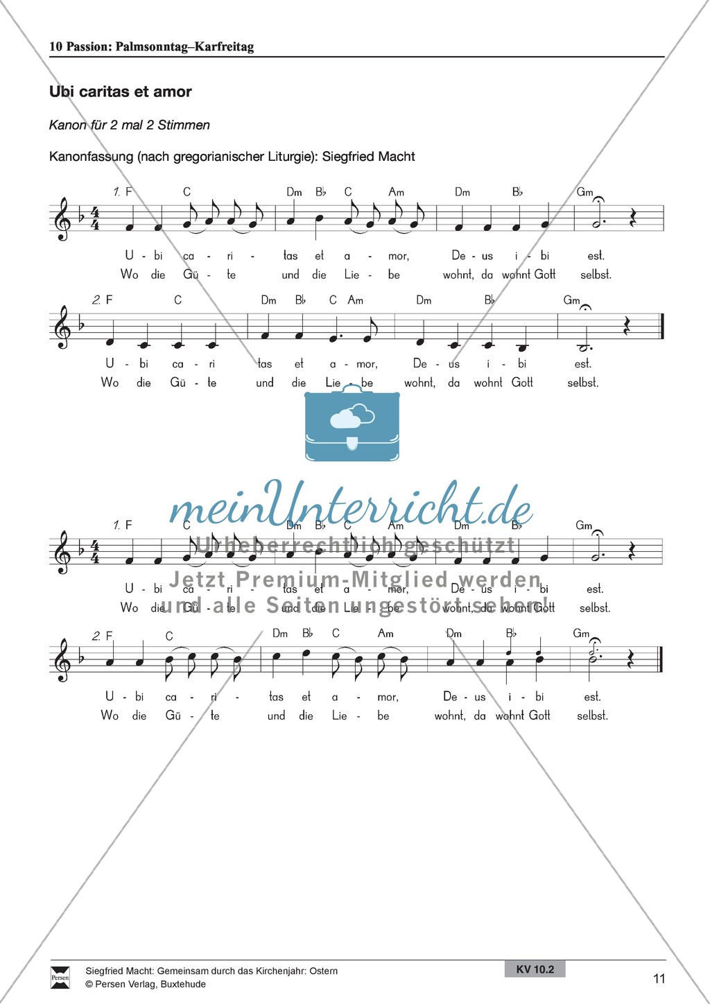 Passion - Palmentanz, Kanon, wortspielerische Meditation, Meditationskarton Preview 5