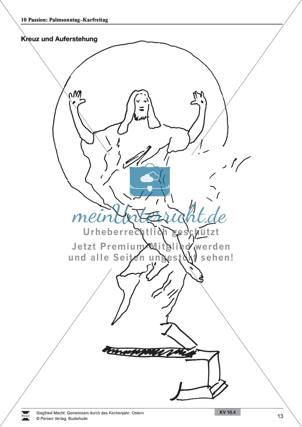 Passion - Palmentanz, Kanon, wortspielerische Meditation, Meditationskarton Preview 7