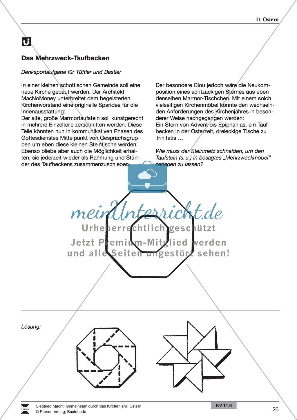 Ostern - Rezept für Brezeln und Hefezopf, Lieder, Oster-Fangen, Basteln, Denksportaufgabe Preview 10