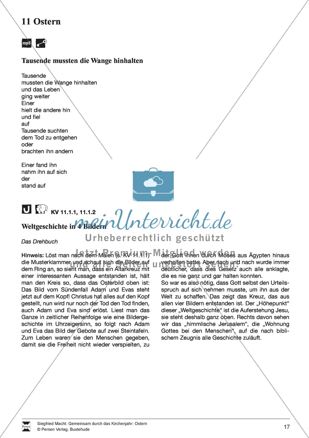 Ostern - Rezept für Brezeln und Hefezopf, Lieder, Oster-Fangen, Basteln, Denksportaufgabe Preview 1