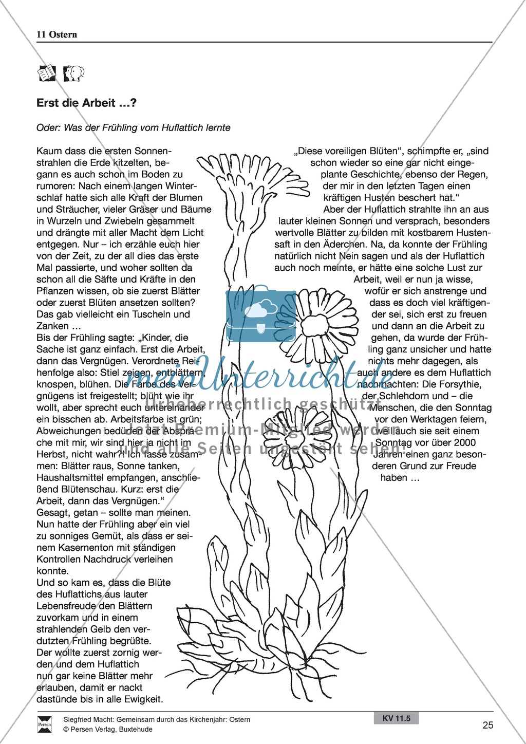 Ostern - Rezept für Brezeln und Hefezopf, Lieder, Oster-Fangen, Basteln, Denksportaufgabe Preview 9