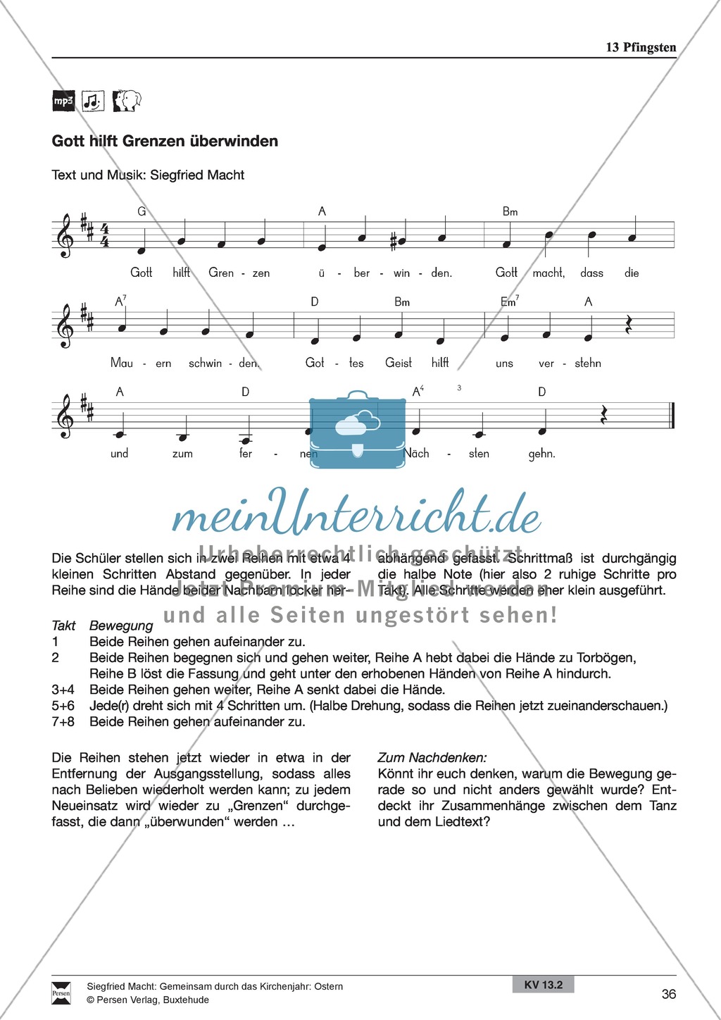 Pfingsten - Würfelspiel, Pfingstpunsch, Erzählung, Musik, Basteln, Spielen Preview 6