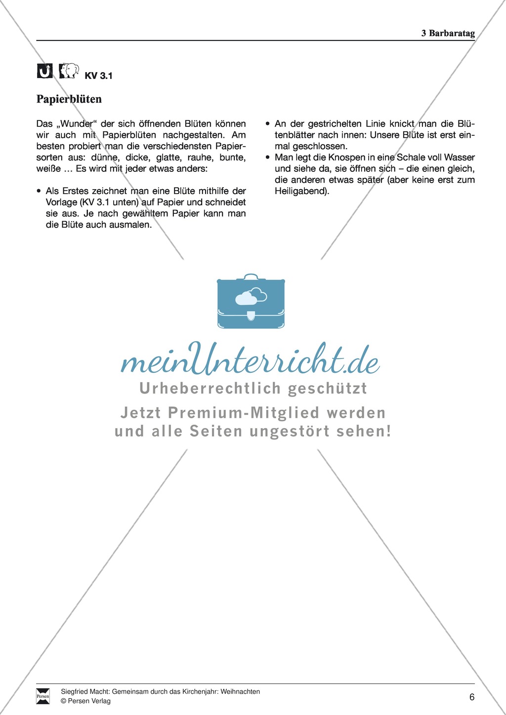 Barbaratag: Legende, Barbarazweig, Barbaraturm und Papierblüten Preview 2