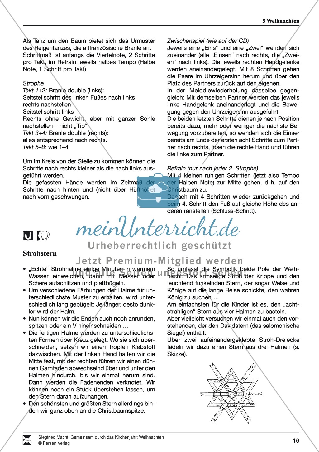Weihnachten: Adam- und Evatag, Stern in der Finsternis, Strohsterne und Weihnachtsgebäck Preview 2