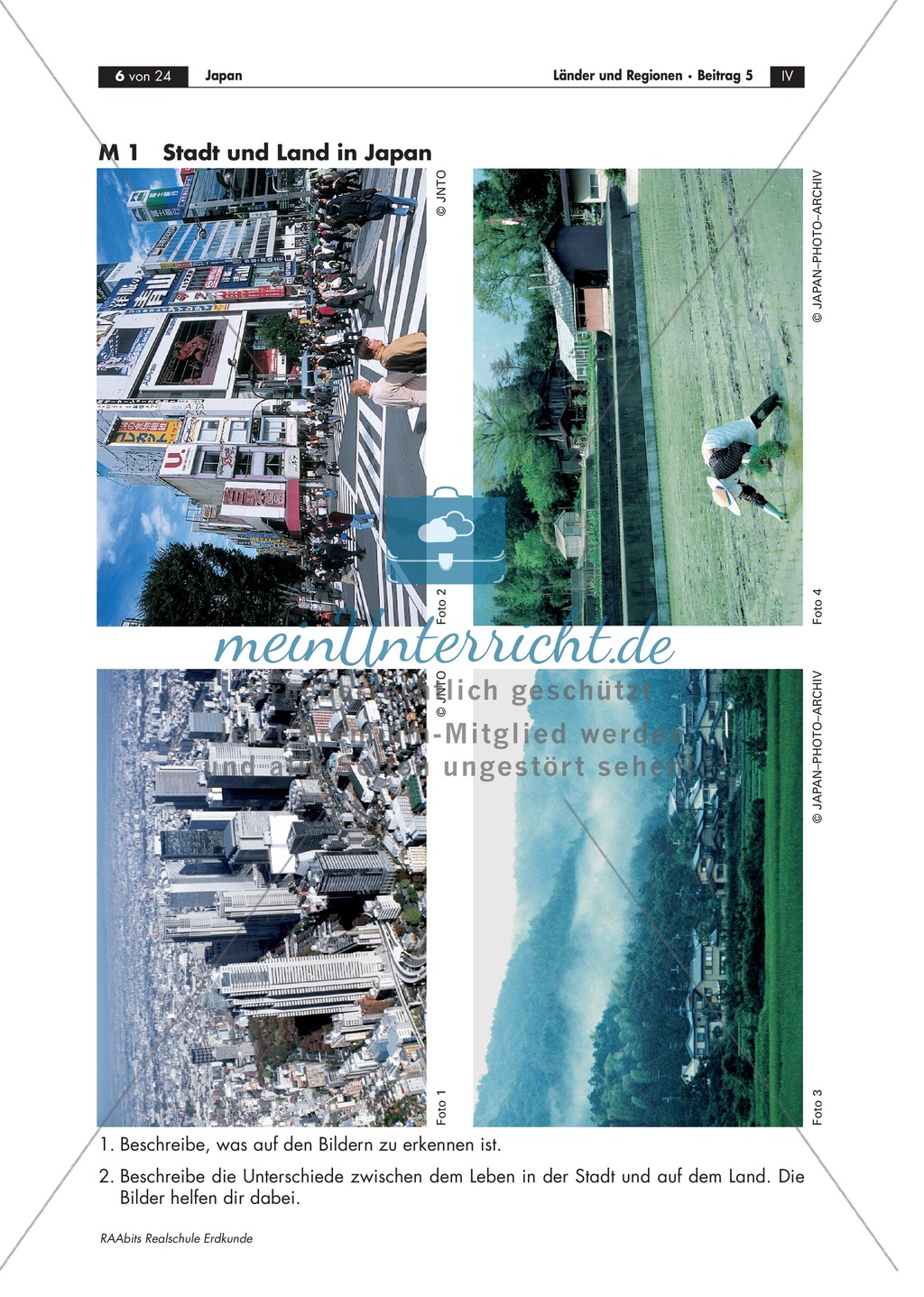 Unterschiede zwischen Stadt und Land in Japan: Bilder + eine Geschichte Preview 1