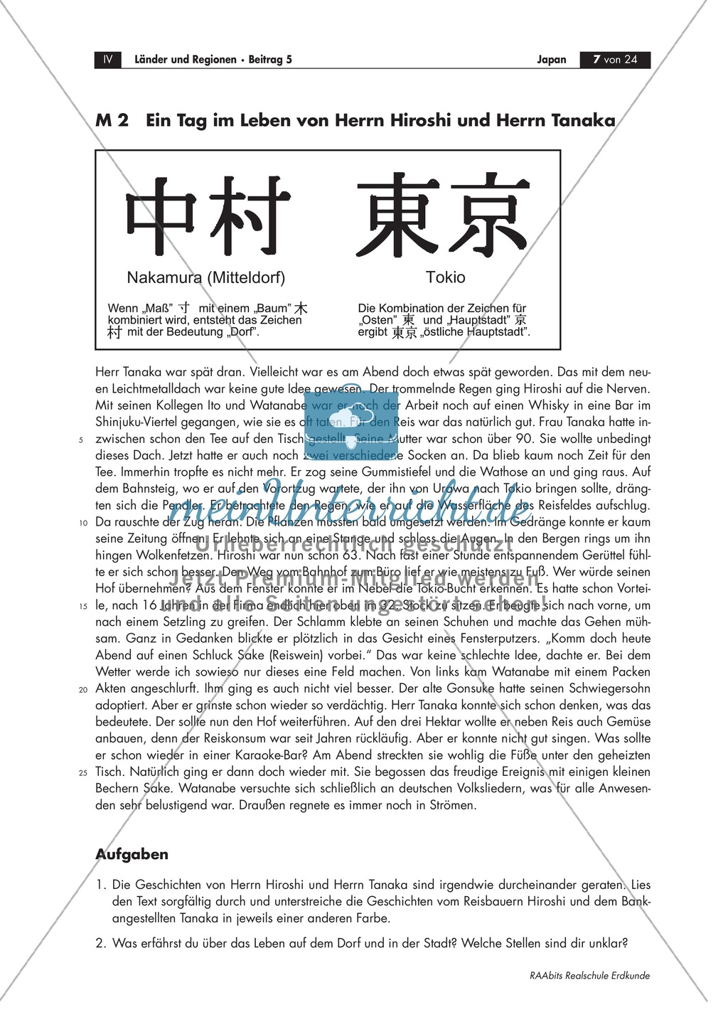 Unterschiede zwischen Stadt und Land in Japan: Bilder + eine Geschichte Preview 2